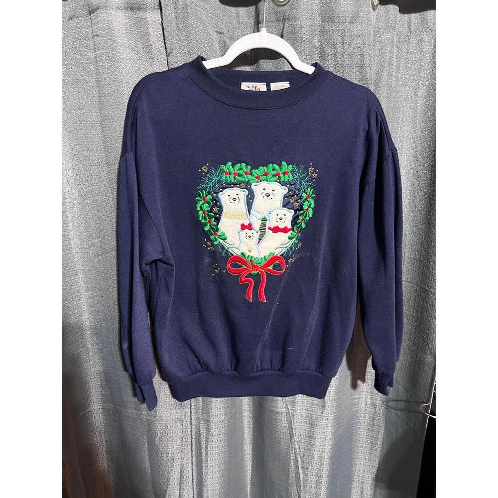 Vintage polar bear Christmas sweatshirt